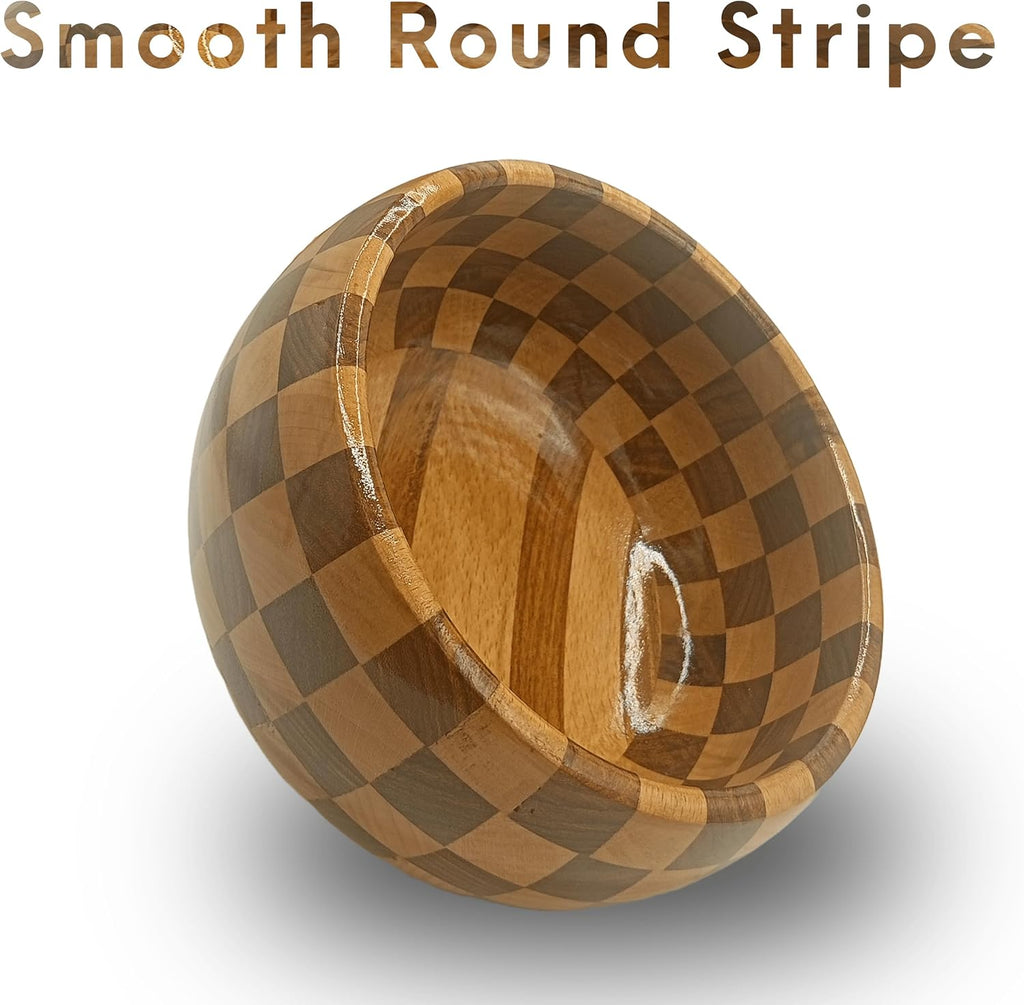 Handmade very Beautiful Chess Segmented Wooden Bowl, Decorative Bowl Natural Mango wood Bowl for Kitchen Dining & Entryway Decor Bowl for desk accessory holding keys,cuff links (Chess Segment)