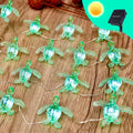 Solar Nautical String Lights, 40LED 14ft Waterproof Outdoor Fairy Lights, Sea Turtle Beach Ocean Decor for Patio Yard Balcony Garden Fence Window