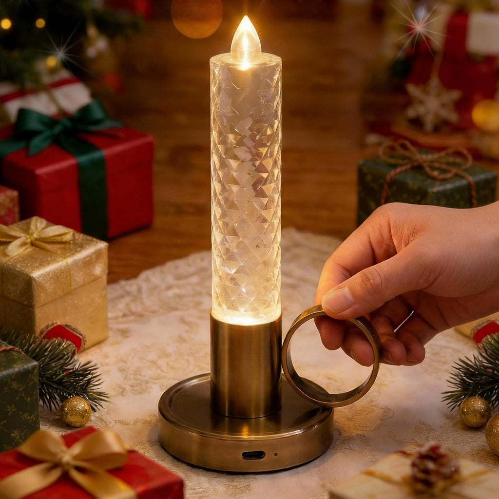 L LOHAS LED Flameless Candles, 3 Level Brightness Adjustable, Rechargeable