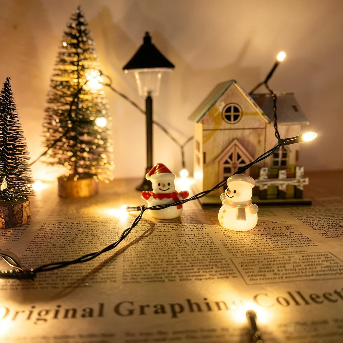 2 Pack Battery Operated String Lights - 9.8ft 30 LEDs Warm White