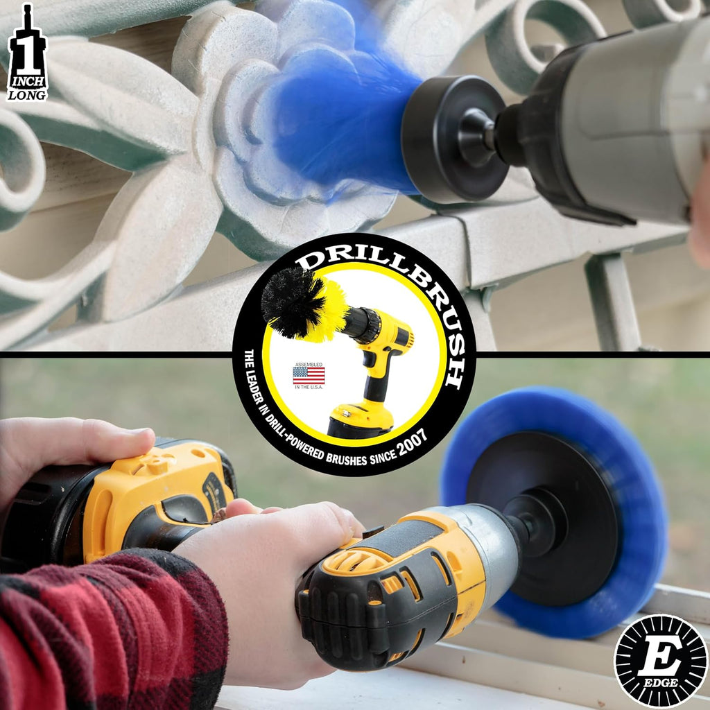 Crevice Cleaning Brush for Electric Drill - Small Power Scrubber for Grout