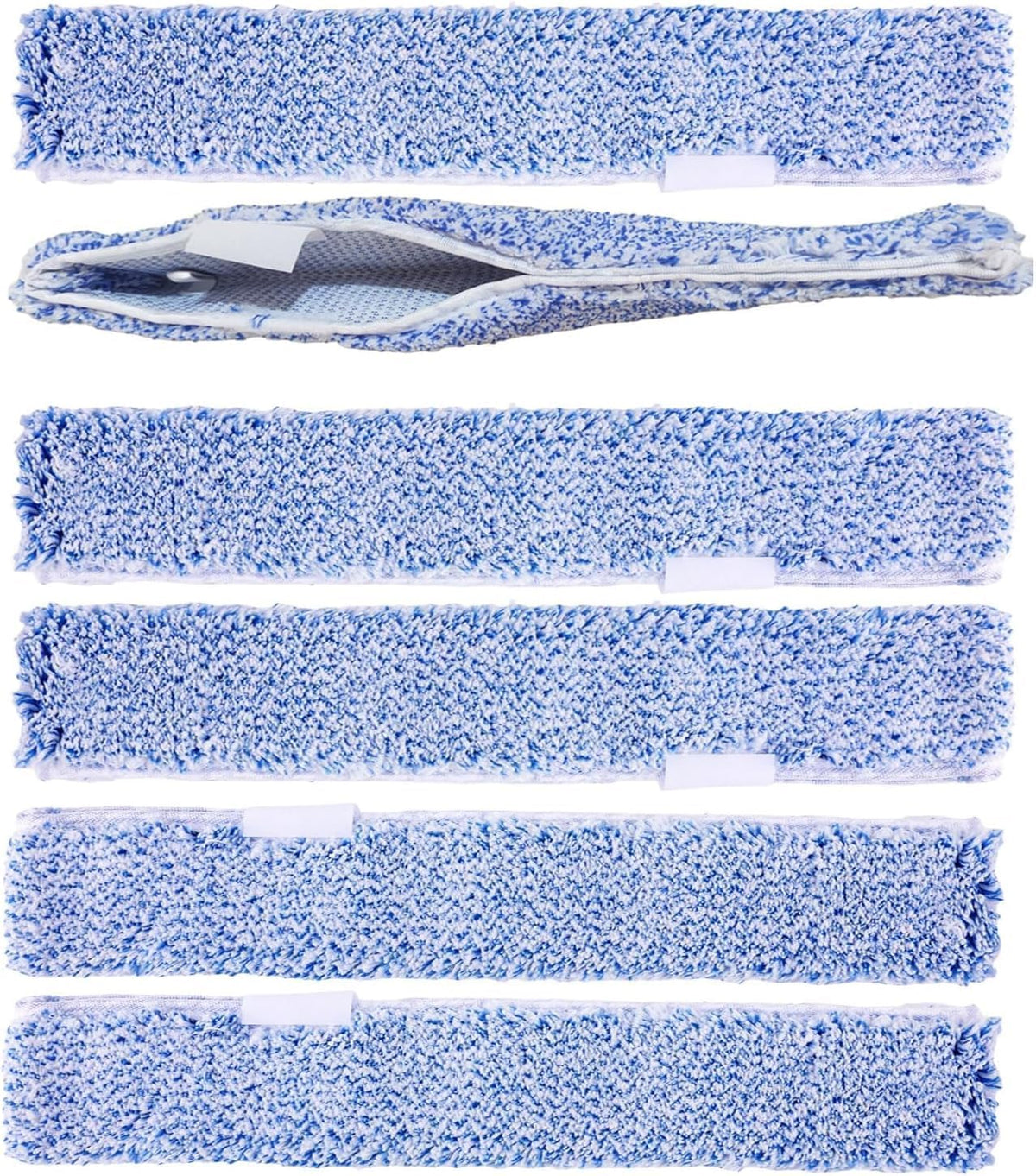 6 Pack 14" Microfiber Window Scrubber Refill Replacement Compatible with Unger 966540 Professional Scrubber Refill Sleeve, Reusable Squeegee Cloth Sleeve for MR.SIGA Professional Window Cleaning