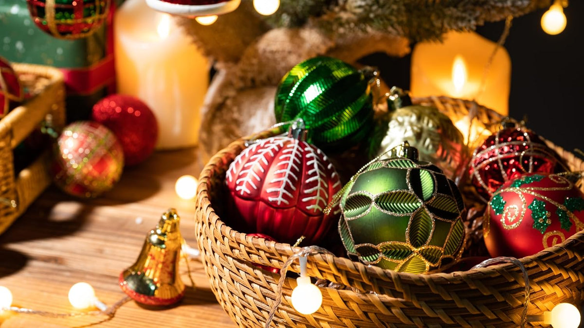 Valery Madelyn 24ct Christmas Tree Decorations Ball Ornaments 2.36 Inches