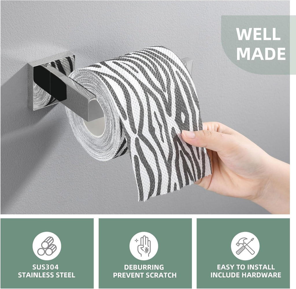 Angle Simple Toilet Paper Holder, Bathroom Tissue Holder, Polished Chrome