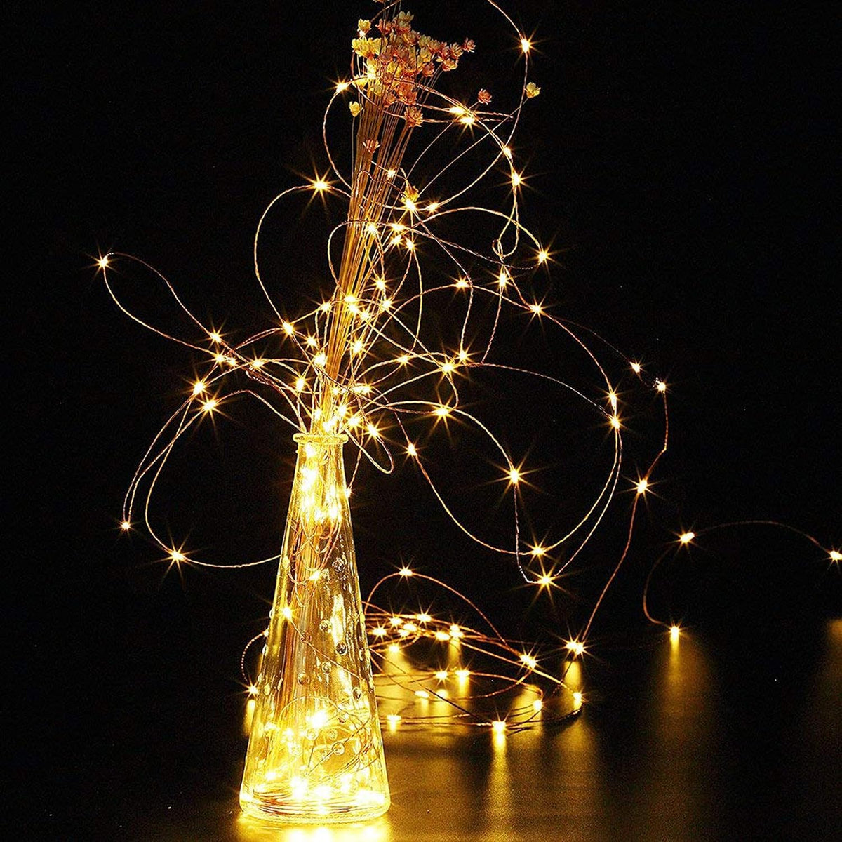 Joomer Fairy String Lights 33FT 100LED Plug in Lights Indoor, Warm White