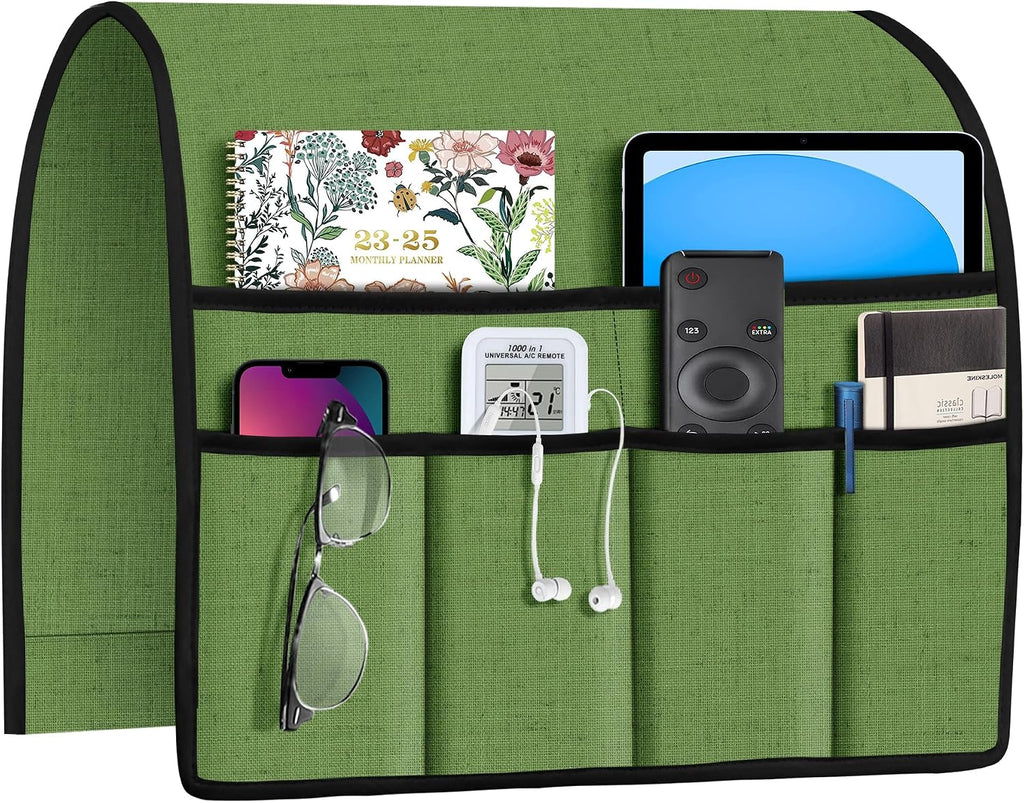 Joywell Remote Control Holder Chair Caddy Armrest Organizer Piquant Green