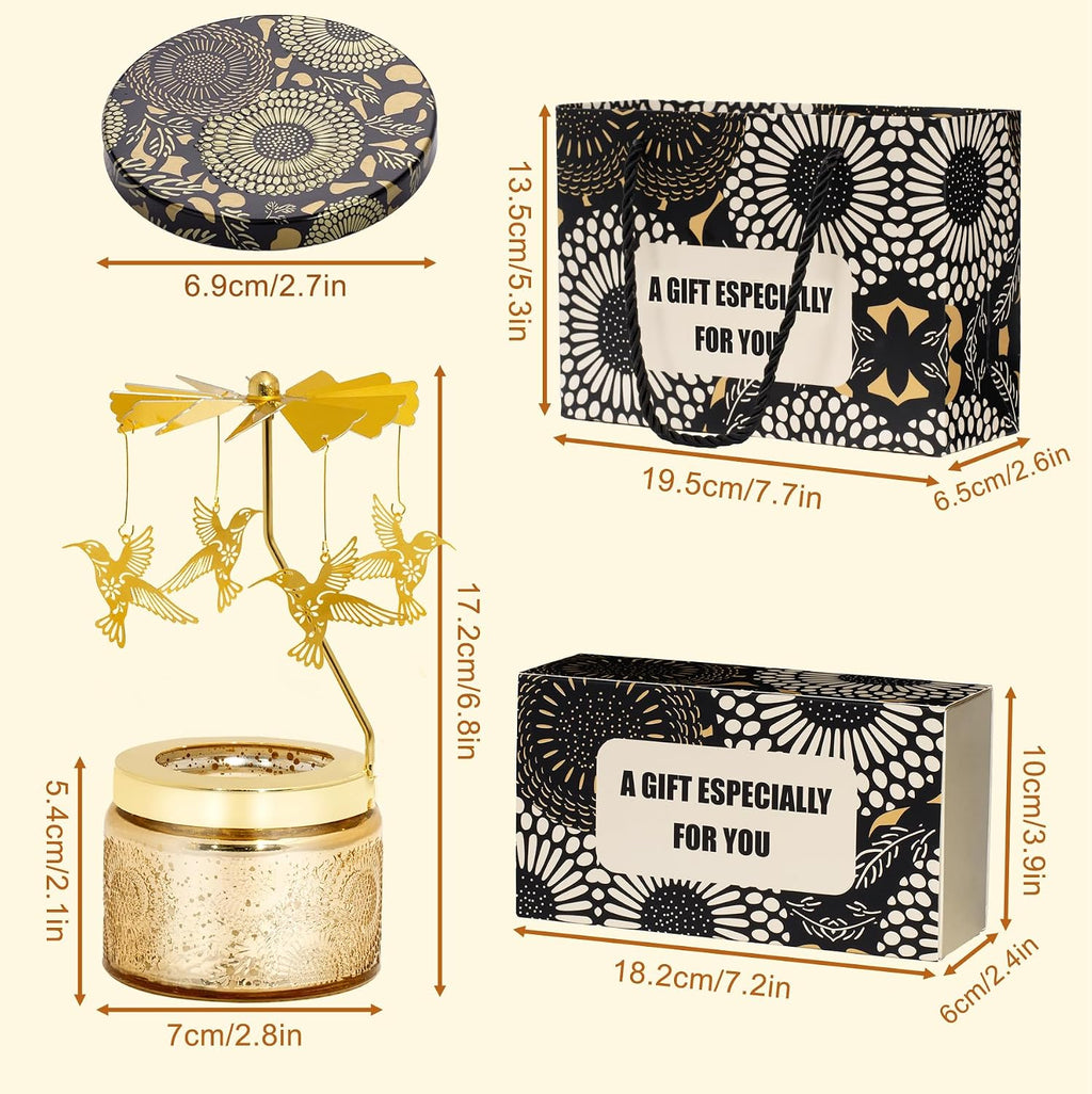 Rotating Hummingbird Lavender Scented Candles Gifts for Women