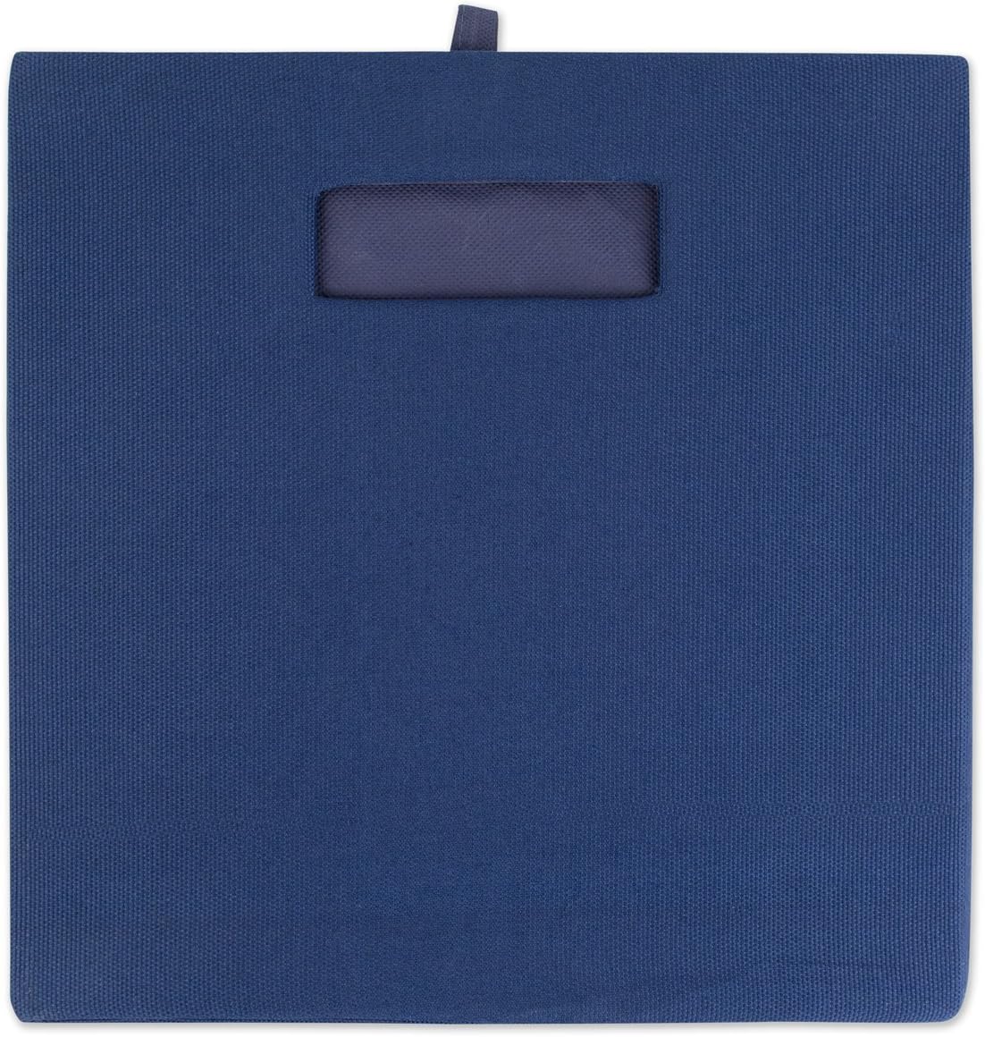 DII Fabric Storage Cube Organizer Bin 11x11x11 Foldable, Nautical Blue