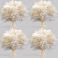 40PCS White Pampas Grass for Home Decor - Elegant Boho Decor - Premium Quality Pampas Grass Stems - Perfect for House, Nursery, Western, Wedding, Table, and Bohemian Decor