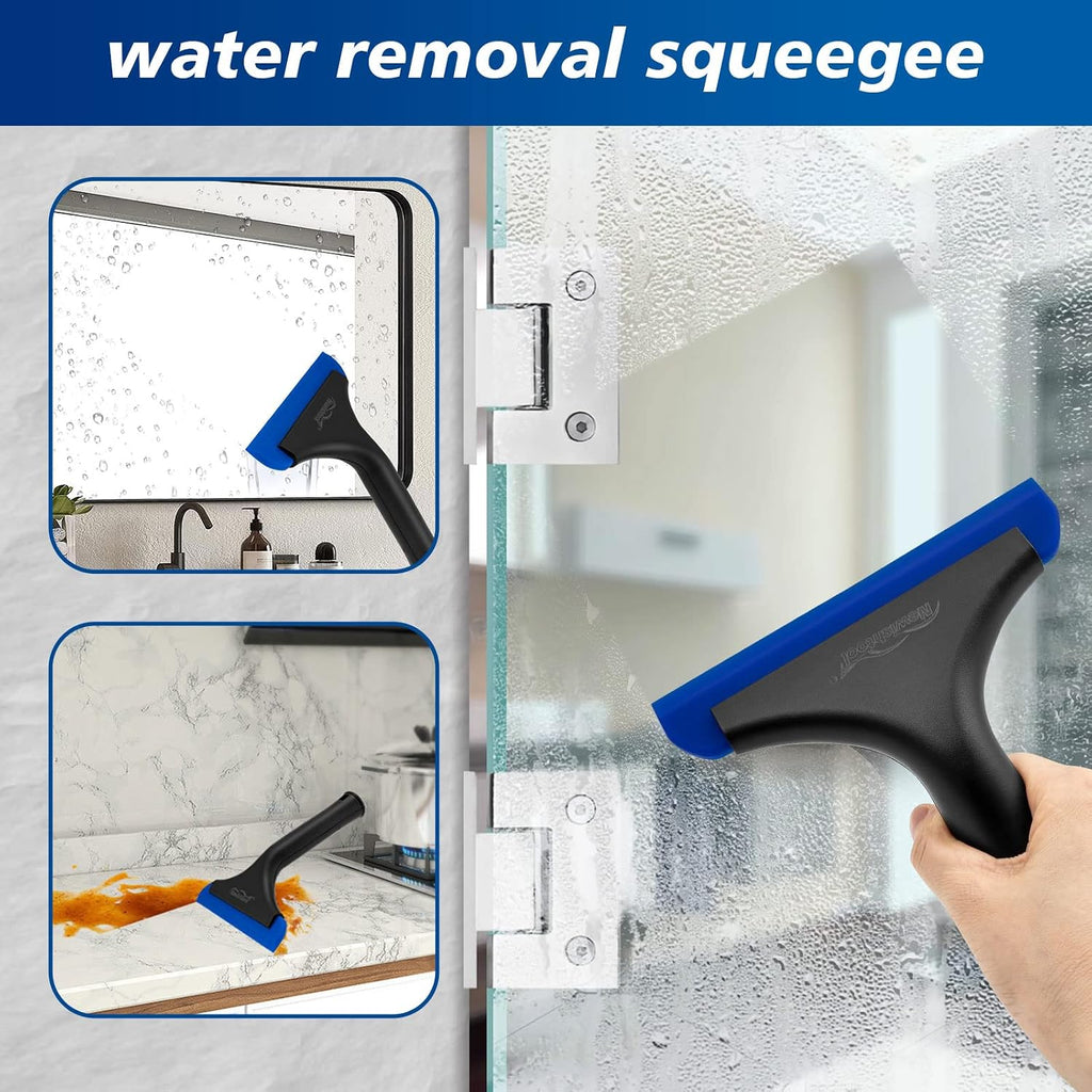 NEWISHTOOL Window Tint Tool Small Squeegee Bathroom Shower Squeegee, 2-Pack