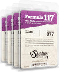 Shortie's Candle Company Pure Lilac Premium Wax Melts 4 Pack - 12 Oz., Strong & Long Lasting, Non-Toxic - Made with Essential & Natural Oils - Formula 117