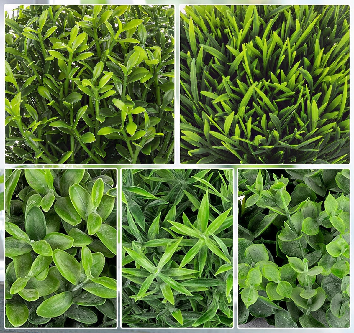 Fake Plants,5PCS Small Artificial Greenery Eucalyptus Plants Indoor in Pots