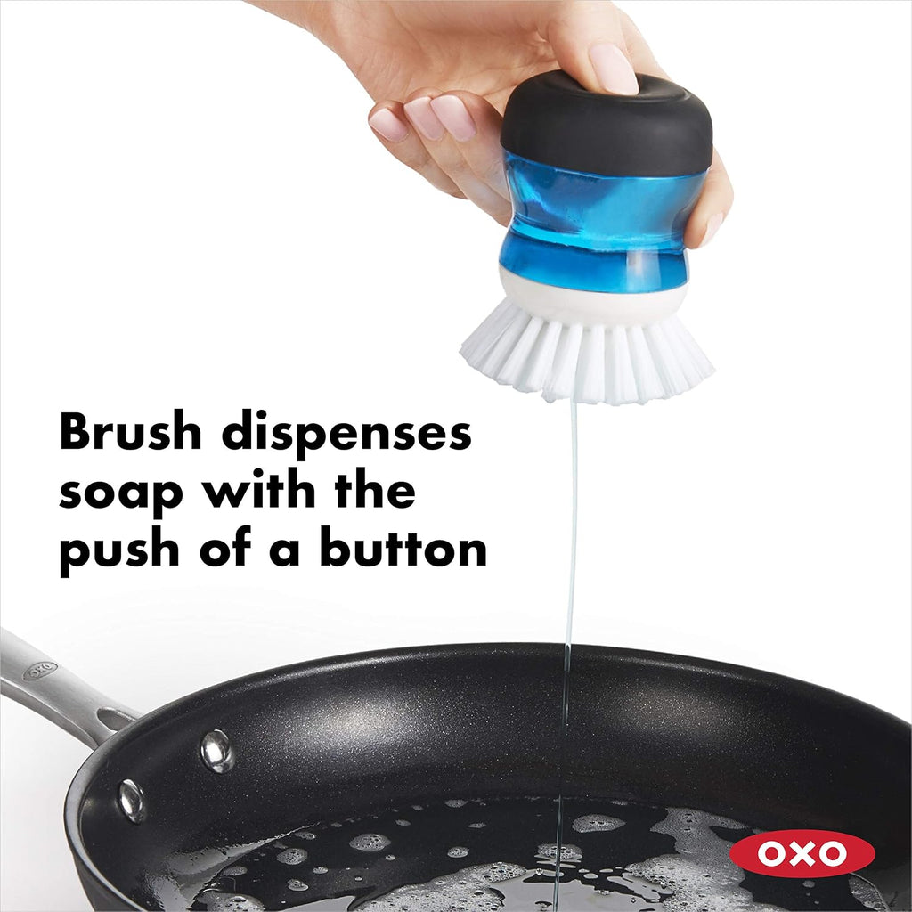 OXO Good Grips Soap Dispensing Palm Brush Storage Set and OXO Good Grips Soap Dispensing Palm Brush