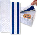 24-Pack Disposable Microfiber Pads for 16-18" Flat Mop, for Bona/Rubbermaid