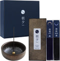 Asayu Japan Zen Incense Gift Set with Zen Holder, Low Smoke