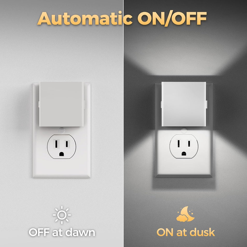 DORESshop Night Lights Plug into Wall,Plug in Night Light,Daylight White