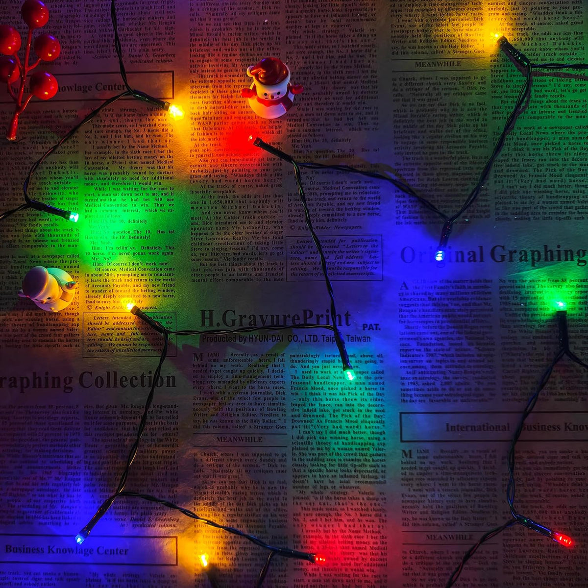 2 Pack Battery Operated String Lights - 9.8ft 30 LEDs Multicolor