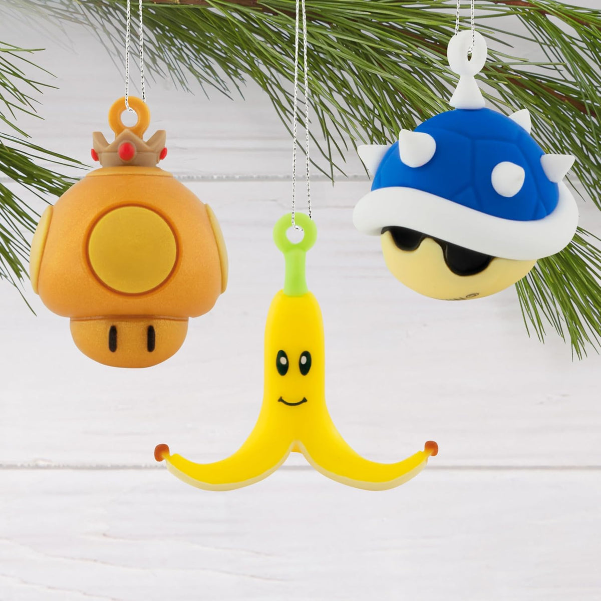 Hallmark Mini Nintendo Christmas Ornaments (Mario Kart) Set of 6