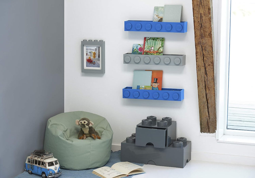 Room Copenhagen LEGO Book Rack Wall Shelf 18.9 in Red