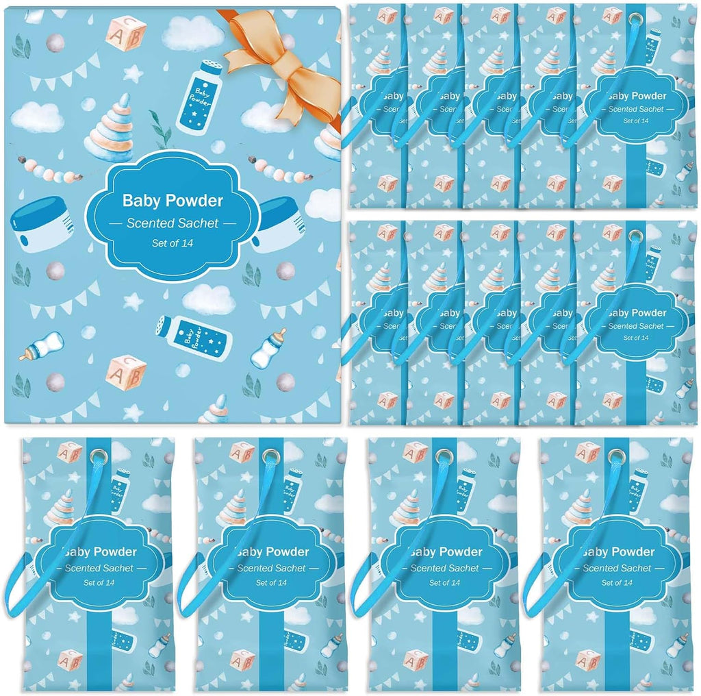 STRN Scented Sachets for Drawer and Closet, Baby Powder Scent 14 Packs