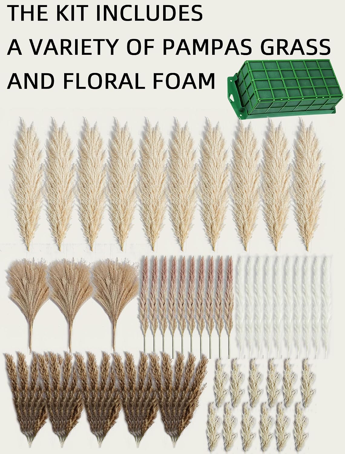 Large Boho Decor Pampas Grass Wall Decor - Need to Assembled