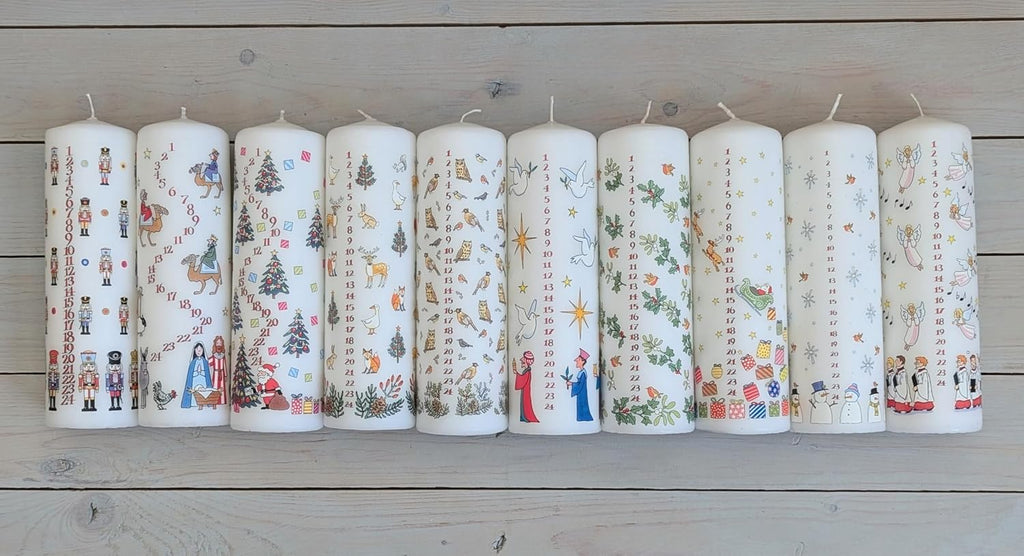 Alison Gardiner Three Wise Men Pillar Candle, 70hr Burn, Unscented