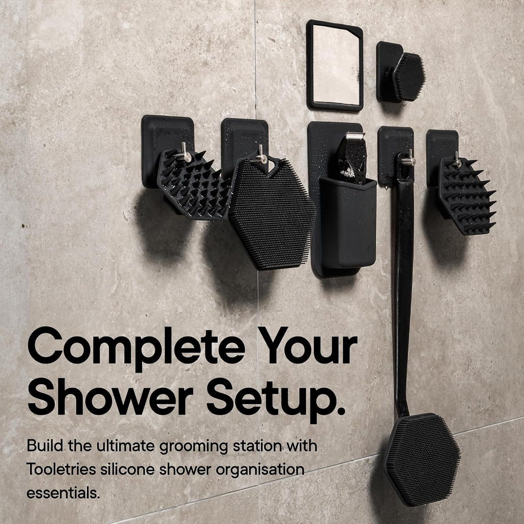 TOOLETRIES The Henry Essentials Holder, Bathroom Organizer - Charcoal