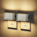 JandCase LED Night Light, Silver Night Lights Plug into Wall Dusk to Dawn