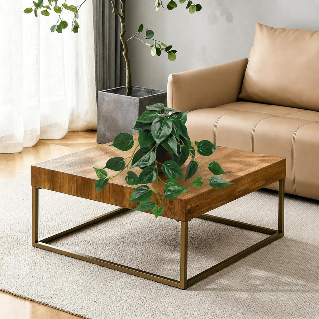 2 Pack Artifitial Hanging Plants 18" Fake Devil's Ivy Pothos Plants