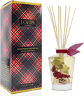 Reed Diffuser Set, Holiday Red Currant & Woods Scented Oil Diffuser with Sticks, Home Fragrance Accessories for Bathroom Shelf Decor, Aroma Diffusers for Home or Office Desk, USA Made