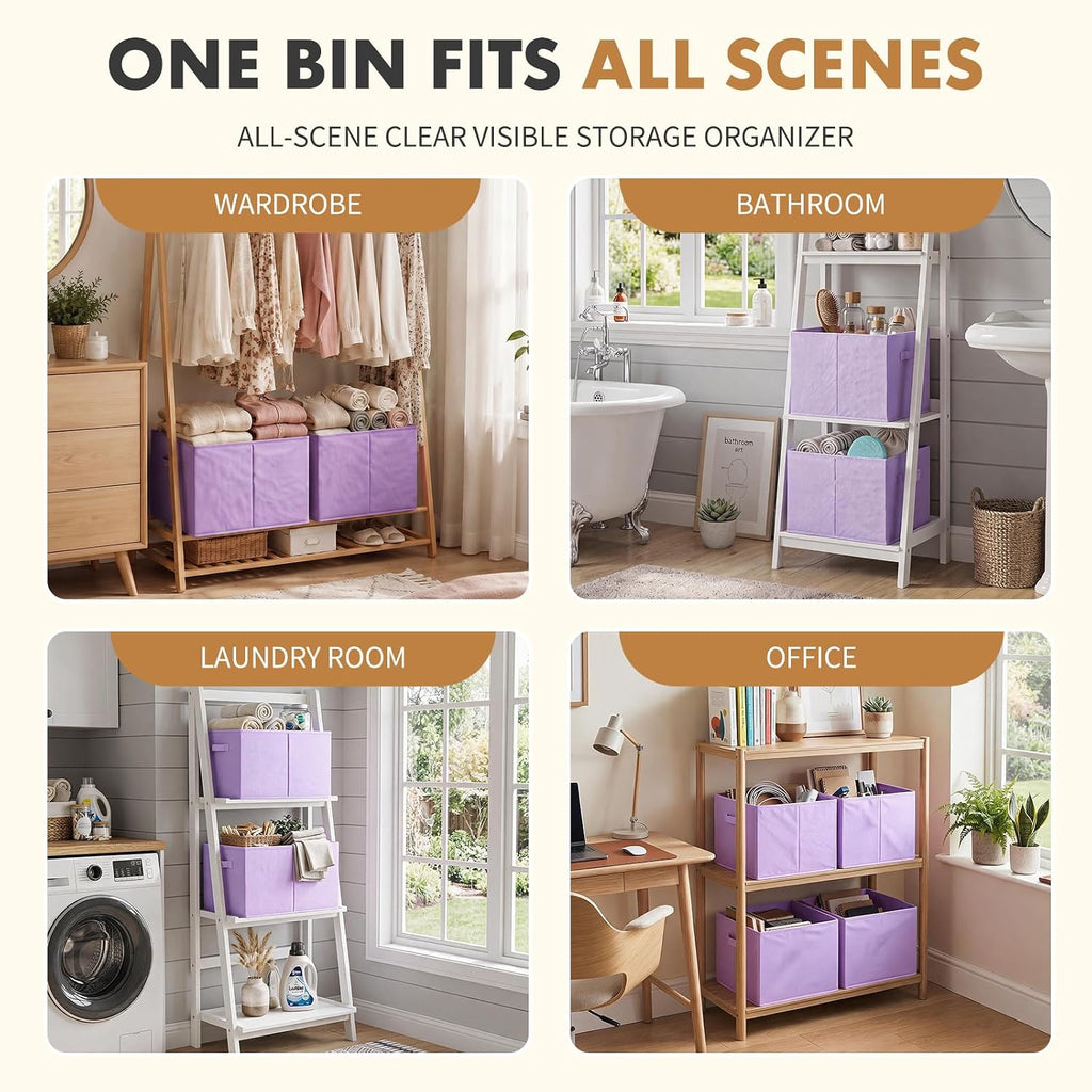 ShellKingdom Storage Bins, Foldable Fabric Storage Cube, 13X15X13 INCH