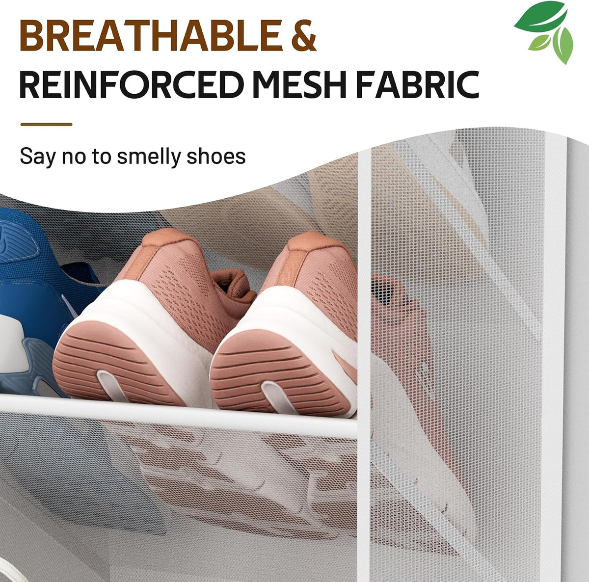 MISSLO 20-30 Pairs Over the Door Shoe Organizer Breathable Mesh Hanging Shoe Rack for Closet Storage with Wide Deep Pockets 10 Tier Shoes Holder Fit All the Family's Sneakers, Boots, Heels