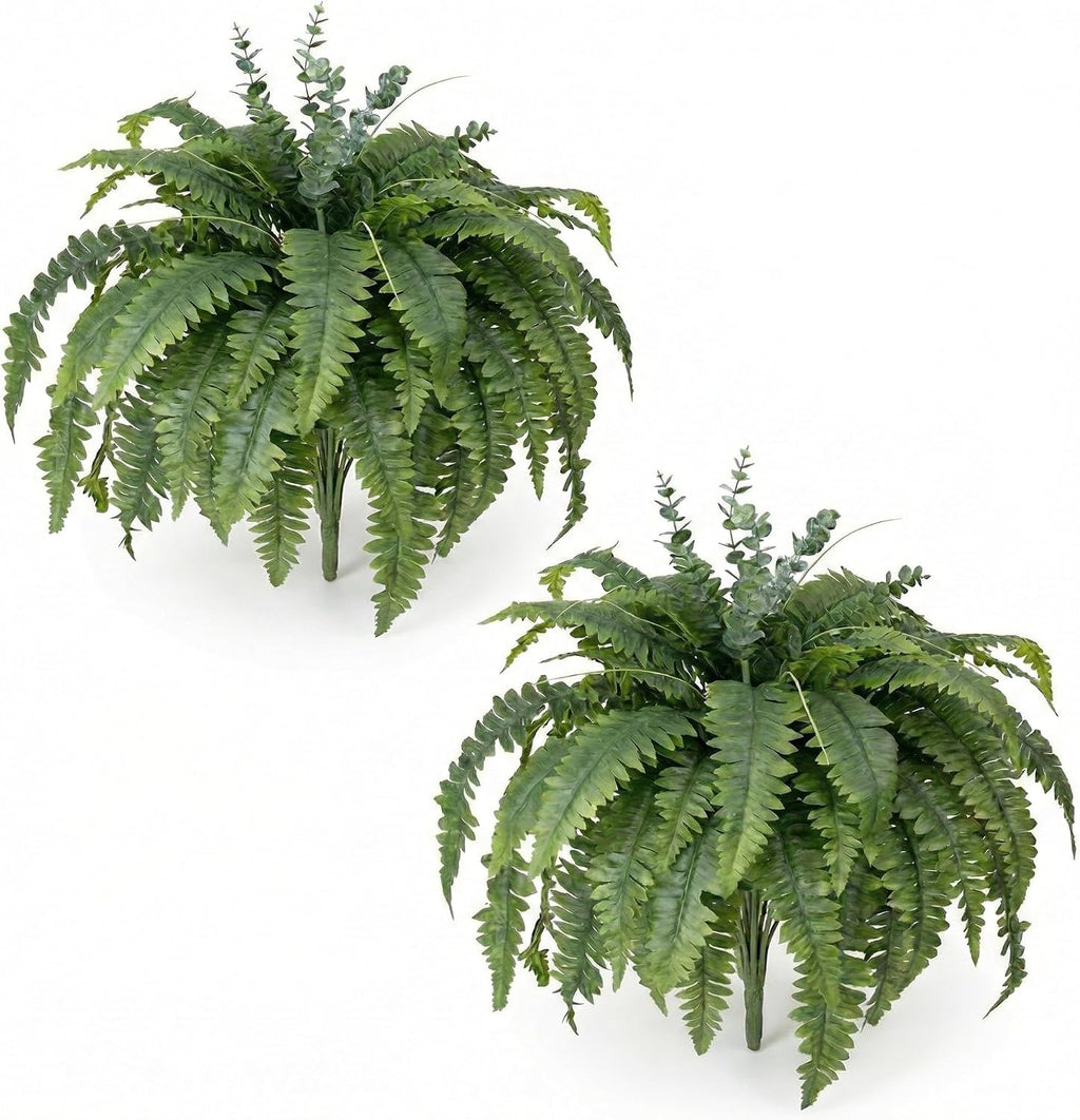 Artificial Ferns for Outdoors 2 Fake Faux Ferns for Artificial Plants Large