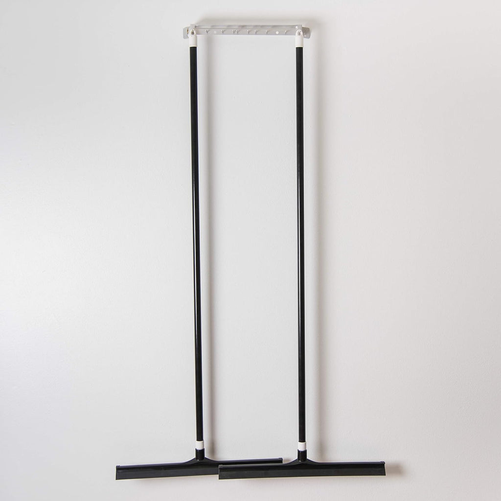 SPARTA 3656703 Plastic Floor Squeegee, Shower Squeegee, Heavy Duty Squeegee With Rubber Blade For Windows, Glass, Shower Doors, Floors, Windshields, 20 Inches, Black