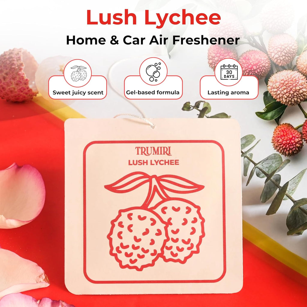 Lush Lychee - Scented Sachets for Drawer and Closet Freshener with Long Lasting Scent - Pack of 3 - Home Fragrance Sachet Bag Dresser Refresher Packet - Olores para Closet De Ropa