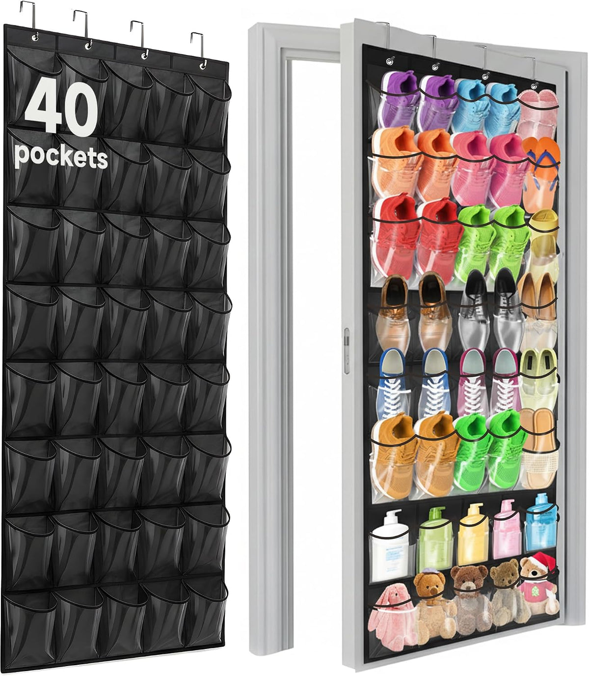 Over the Door Shoe Organizer - Space Saving Shoe Rack for Closet