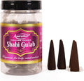 Natural Shahi Gulab Incense Cones Scent, 22 Pieces, 80 Grams Pack, Chemical Free Shahi Gulab (Royal Rose) Incense Sticks Cones Fragrance, Long Lasting Dhoop Batti by Hashcart