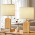 Table lamps for Bedroom Living Room,19" Bedside Lamps Set of 2,Burlywood