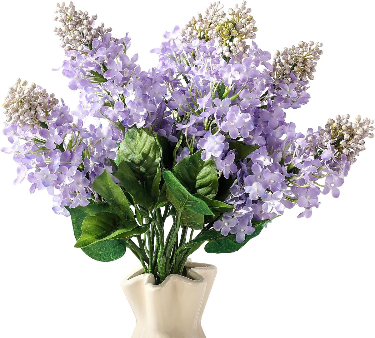 Thiccywoov 10 Pcs 24" Purple Artificial Lilac Flower for Table Centerpieces