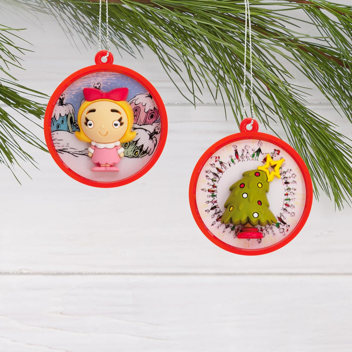 Hallmark Dr. Seuss's Grinch Mini Christmas Ornaments, Tiny Set of 4