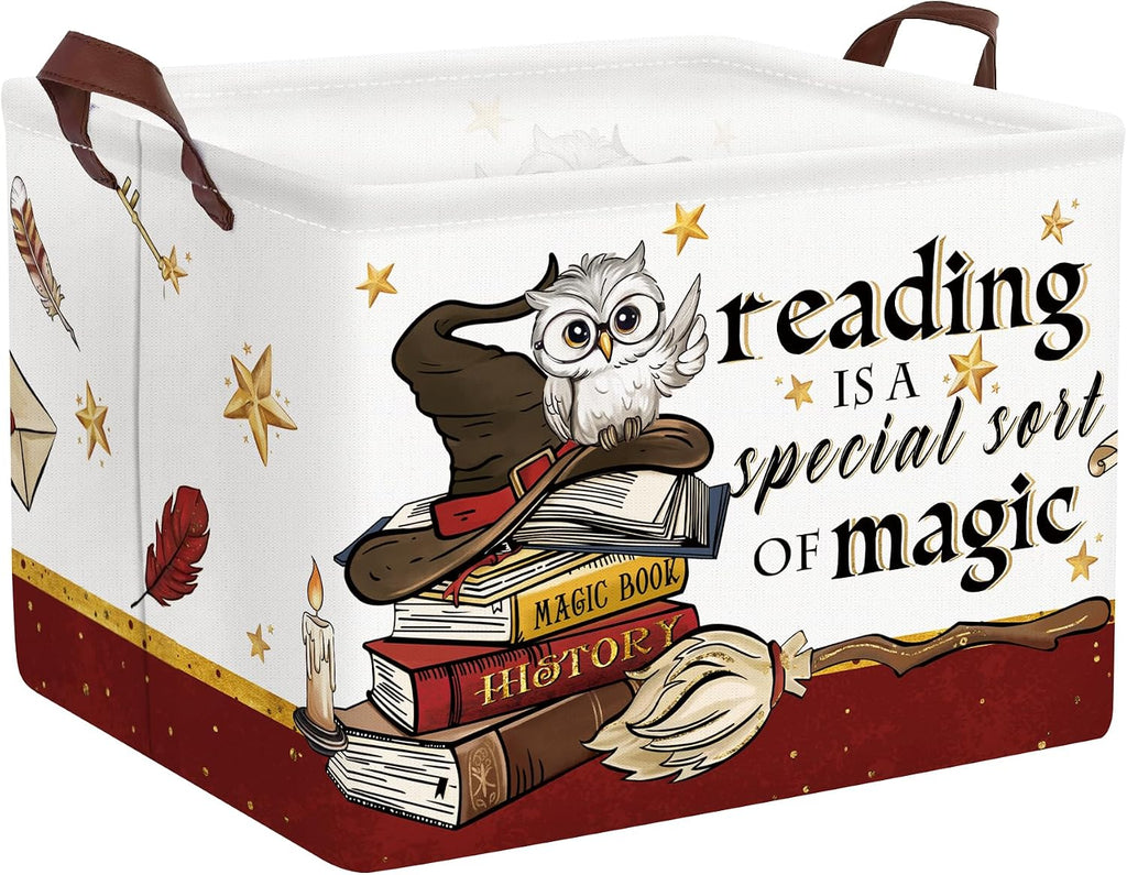 Clastyle Magic Nursery Decor Baby Gift Basket Kid Large Book Potter Basket
