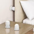 Stick on Headboard Wall Potector 1.6-2.6 inches Adjustable -White 2 Pcs