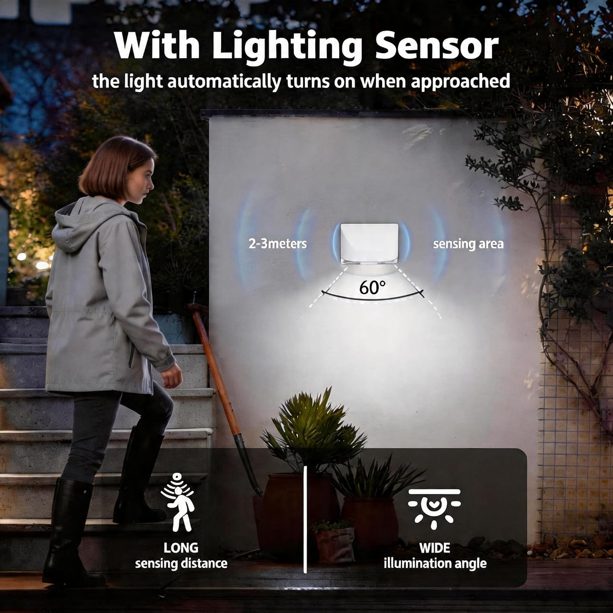 Motion Sensor Key Light for Door，Small Night Lights Battery Powered White