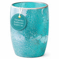 Escenzy Turquoise Bathroom Trash Can, Handmade Mosaic Glass 1.3 Gal / 5L | Decorative Waste Basket for Bathroom, Bedroom, Office | Luxury Coastal Bathroom Decor | Boho Home Decor Gift
