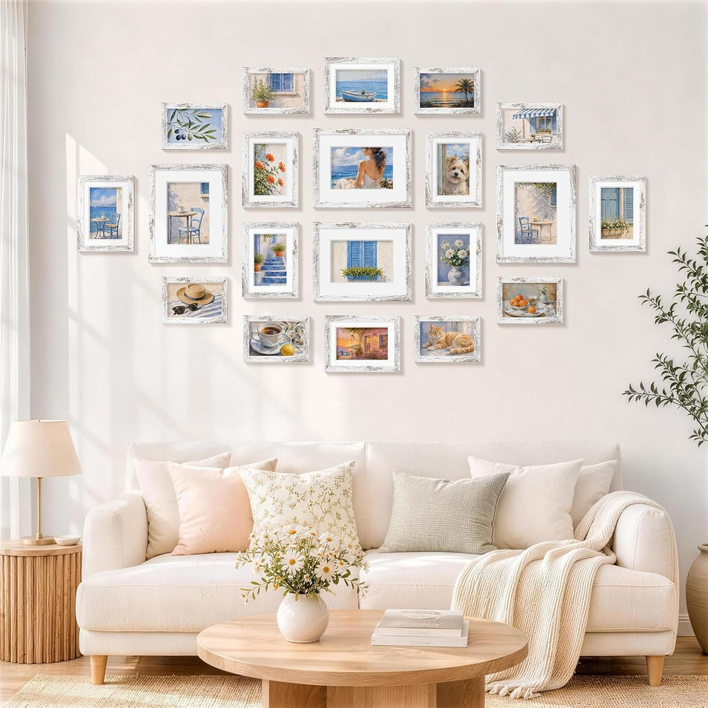 decorUhome Picture Frames Set of 20 for Wall Mounting & Tabletop