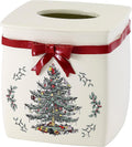 Spode - Christmas Tissue Box Cover, Tissue Holder for Vanity & Countertop