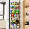 Delamu Adjustable Cabinet Door Organizer, 6 Tier Hanging Spice Rack