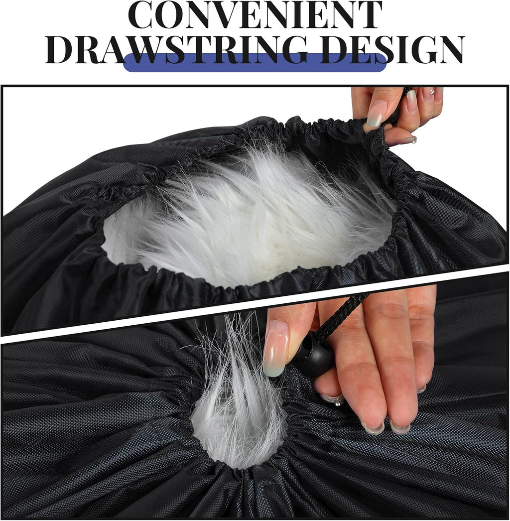 Woanger 24 Pack 28 x 45 Inch Extra Large Laundry Bags Bulk, Black