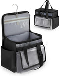 Marscamd Hanging Shower Caddy Organizer Bag with Quick Dry Mesh, Black