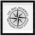 Black Honeymoon Shadow Box Frame with Slot, The Best Memories are Making Them with You Boxes Frames for Fund, 8x8 Memory Box for Keepsakes, Travel Gifts and Decorations, 04